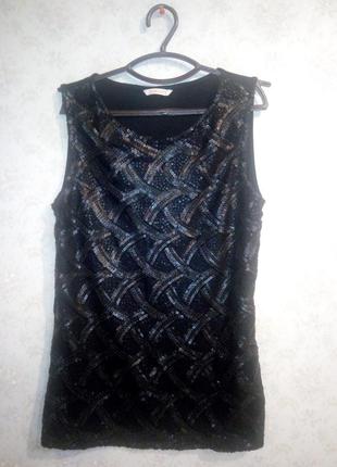 Майка з широкими брителями