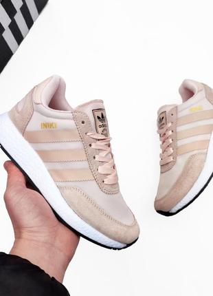 Жіночі кросівки adidas iniki рожеві🔥