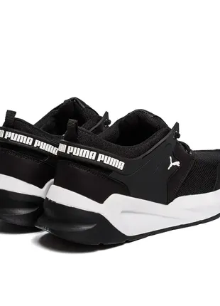 Мужские кроссовки летние сетка puma black6 фото