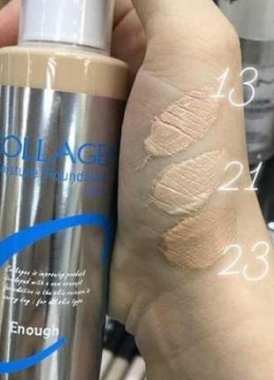 Тональний крем з колагеном та гіалуроновою кислотою enough collagen moisture foundation2 фото