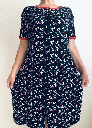 Жіночий халат на блискавці для великих жінок якір 54, 56, 58, 60, 62 туреччина