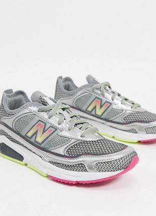 Красовки new balance x-racer trainers silver1 фото