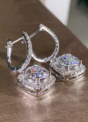 Серьги бижутерия покрыты золотом 14 карат в двух цветах