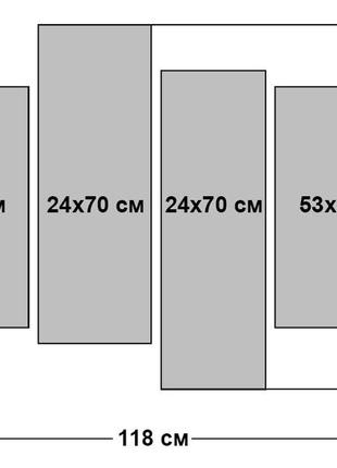 Модульная картина из 4 частей в госиную и спальню дерево бонсай art-604_4 melmil4 фото