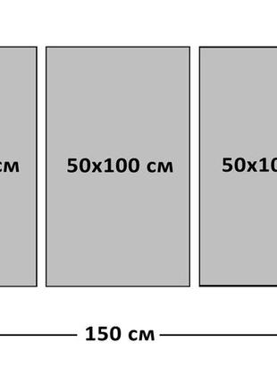 Модульная картина из 3 частей в гостиную спальню лебеди на озере art-206_xxl melmil4 фото