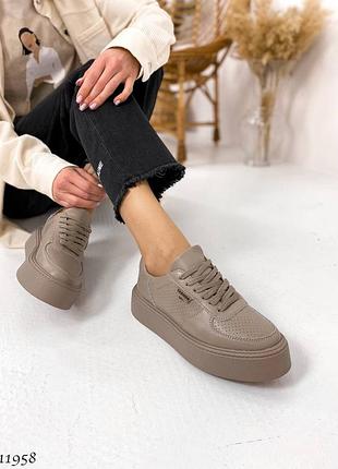 Кеди шкіряні