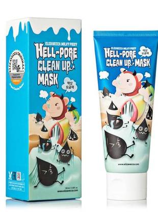 Маска-пленка для очистки пор elizavecca hell pore clean up mask, 100 мл2 фото