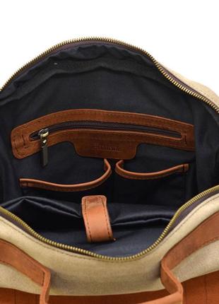 Сумка рюкзак из канвасу для ноутбука tarwa rbs-3420-3md рудий4 фото