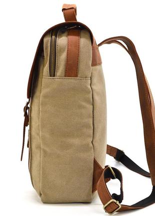Сумка рюкзак из канвасу для ноутбука tarwa rbs-3420-3md рудий3 фото