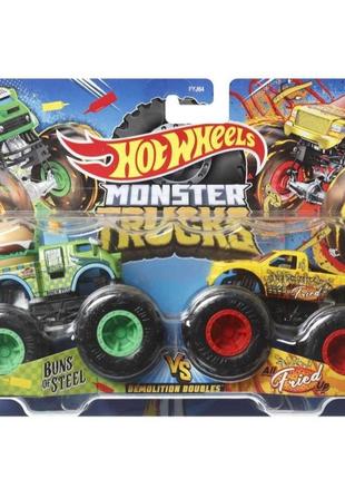 Набір машинок монстртрак hot wheels monster trucks 1:643 фото