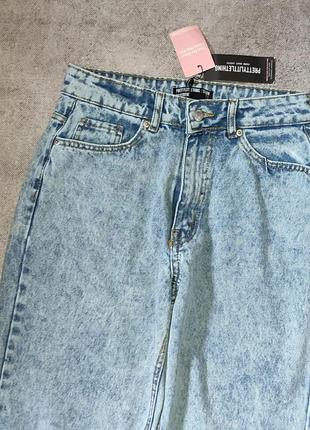Нові прямі джинси баггі, бойфренди pretty little thing, нові з біркою5 фото