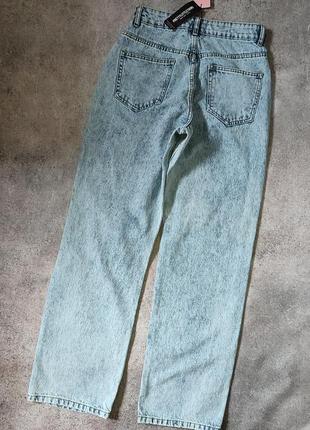 Нові прямі джинси баггі, бойфренди pretty little thing, нові з біркою7 фото