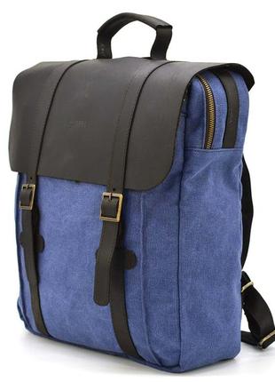 Сумка рюкзак для ноутбука з канвасу tarwa rck-3420-3md синій1 фото