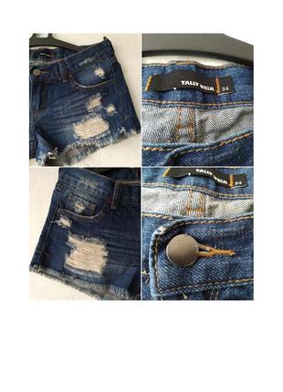Женские джинсовые шорты от tally weijl размер 348 фото