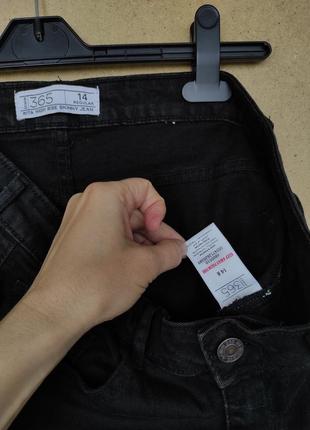 Черные моделирующие джинсы скини высокая посадка denim8 фото