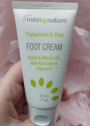 Крем для ног с перечной мятой и маслом ши от mild by nature foot cream 5/20241 фото