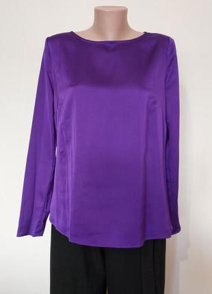 Блуза яскраво фіолетового кольору з відливом 48-50 розміру2 фото