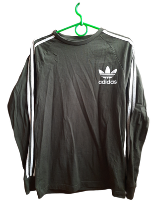 Логнслів,кофта,футболка з довгим рукавом, водолазка кольору хакі, від adidas розмір s