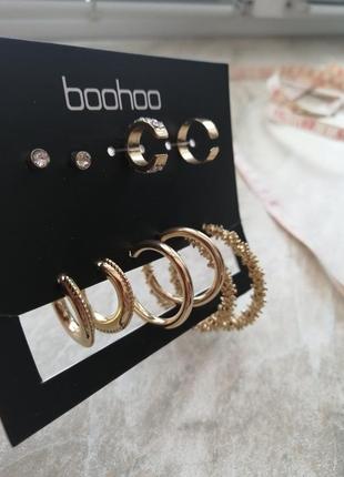 Серьги набор boohoo