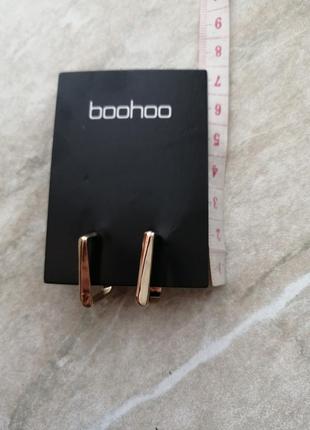 Серьги boohoo3 фото