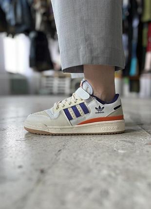 Женские кроссовки adidas forum low 84 purple orange / smb