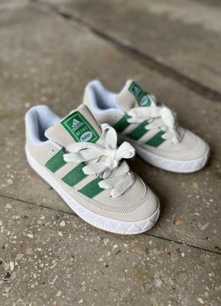 Жіночі кросівки adidas adimatic green white / smb2 фото