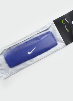 Відео повязка синя nike headband blue one size махрова