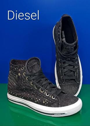 Женские высокие кеды diesel sneakers exposure iv оригинал4 фото