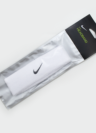Відео повязка біла nike headband white one size махрова
