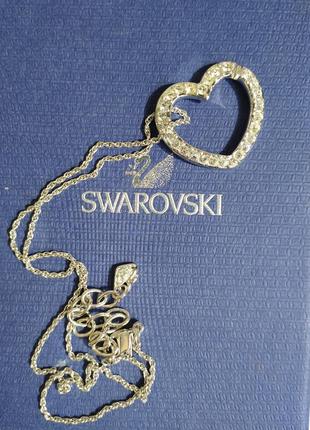 Колье/цепочка с подвесом swarovski