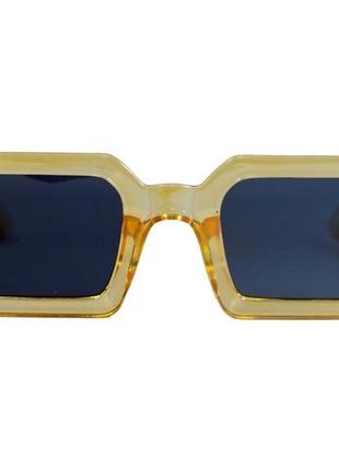 Солнцезащитные женские очки 715-5 желтые2 фото