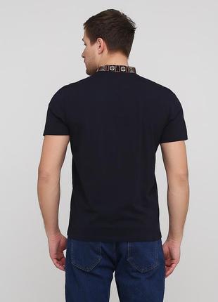 Стильная вышиванка футболка вышитая модна трикотажна чоловіча вишиванка5 фото