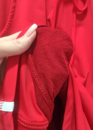 Красное спортивное женское платье миди 🩸7 фото