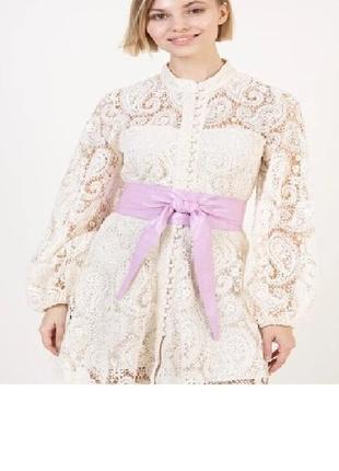 Шкіряний ремінь takeasy бузковий