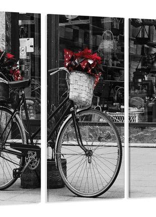 Модульна картина місто велосипед art-105_xx