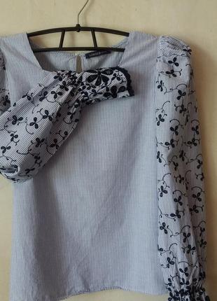 Блуза marks&spencer с очень красивыми рукавами2 фото