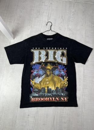 Футболка pull &amp; bear x the notorious b.i.g. t-shirt