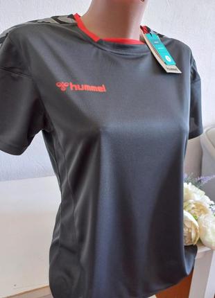 Hummel bee cool футболка с дышащими вставками для занятий спортом тренировок бега s-м размер. новый3 фото
