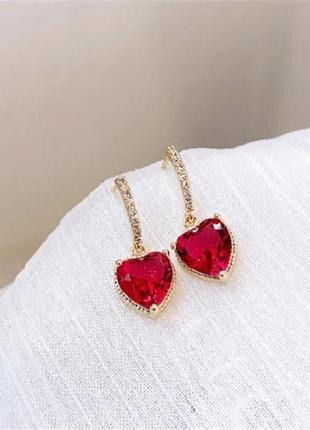 Модные классные серьги сережки ❤️ сердце 💓 винтаж