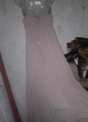 Шикарное платье рубашка в пол цвета пудры8 фото