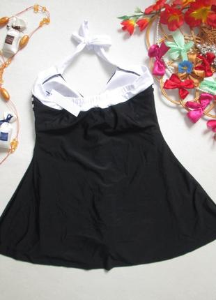 Шикарный слитный купальник платье с шортами батал topshop 🌺🌹🌺6 фото
