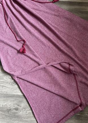 Актуальное длинное платье с кулисой и карманами4 фото