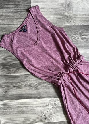 Актуальное длинное платье с кулисой и карманами2 фото