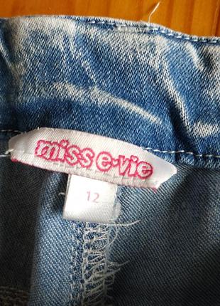 Стрейчевые легкие летние голубые джинсы miss e-vie 26 xs 160 рост6 фото