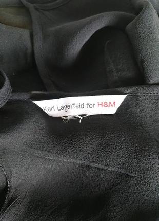 Майка креп-шифон шовкова/по косій karl lagerfeld for h&m6 фото