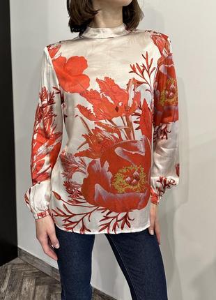 Karen by simonsen блуза з віскози в квітковий принт2 фото