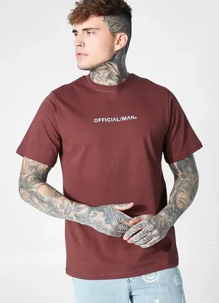 Футболка boohoo man official crew neck