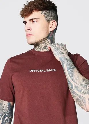 Футболка boohoo man official crew neck3 фото