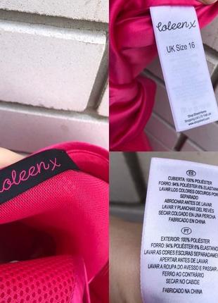 Розовое платье,сарафан, открытая спина, неопреновая сетка, большой размер6 фото