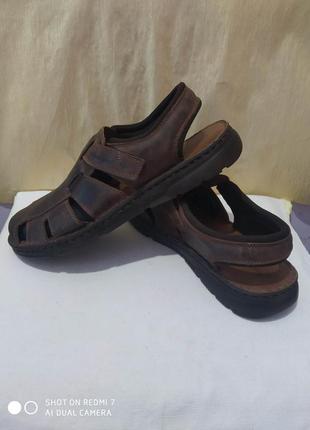 Кожаные сандалии босоножки hush puppies